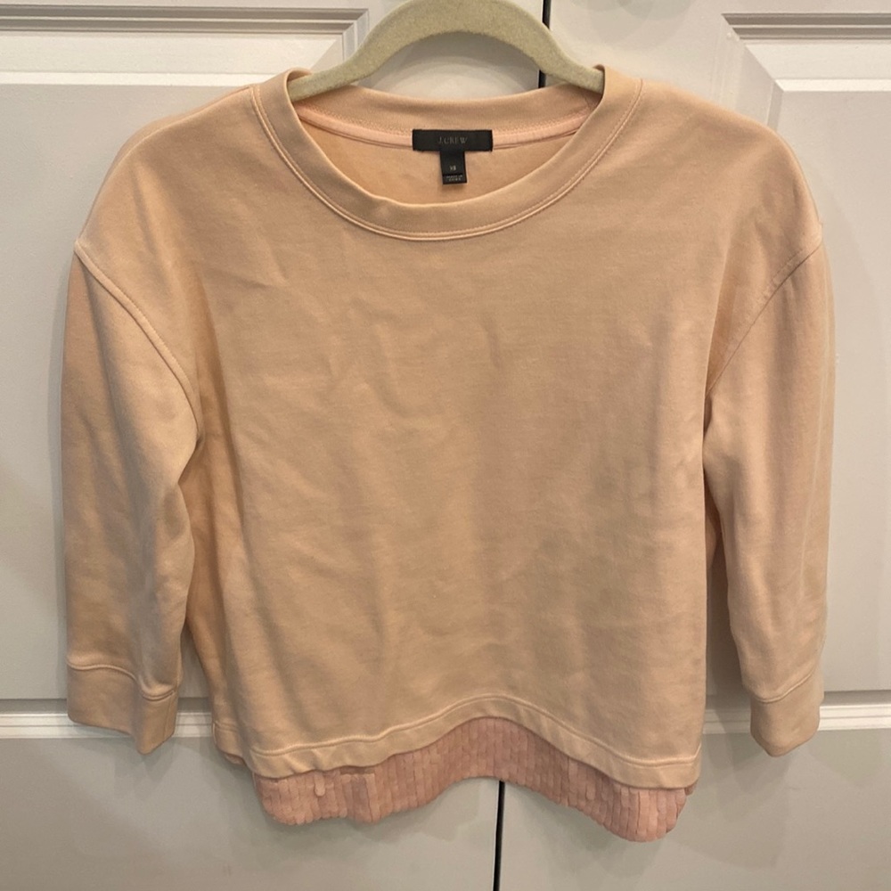 J. Crew Pink Sequin Sweater Size XS